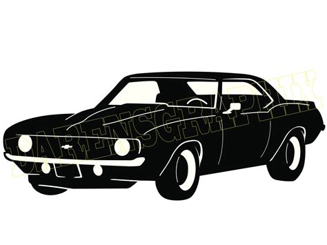 Dxf File 69 Camaro Ii Etsy Canada