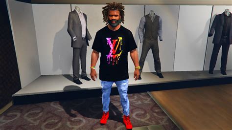 T Shirts Louis Vuitton For Franklin 1 0 GTA 5 Mod