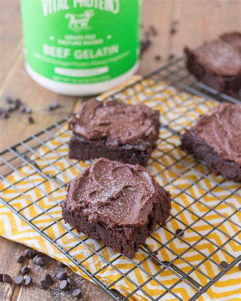 Egg Free Brownies With Beef Gelatin Gelatin Recipes Beef Gelatin