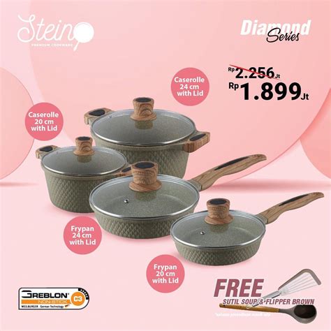 Jual STEINCOOKWARE STEIN COOKWARE PAKET DIAMOND SERIES CASSEROLE 20