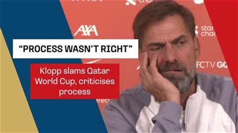 Liverpool Manager Jurgen Klopp Slams Qatar World Cup Process Ahead Of