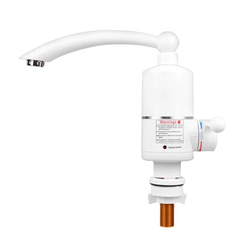 3000W Instant Electric Water Heater Tap Tankless Kitchen Hot Water Heater Tap Rotatable Heating
