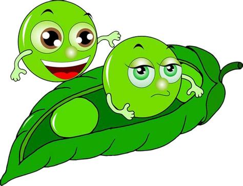 Petit Pois Fruit Cartoon Funny Emoji Funny Vegetables