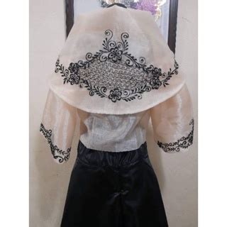 Modern Filipiniana Maria Clara Top Pinya Organza Shopee Philippines