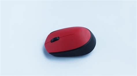 Premium Photo | Simple red mouse computer accessories wireless isolated ...