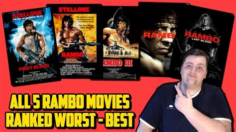 All 5 Rambo Movies Ranked Inc Rambo Last Blood Youtube