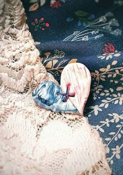 Валентинка из полимерной глины. Брошка - сердце из полимерной глины ...