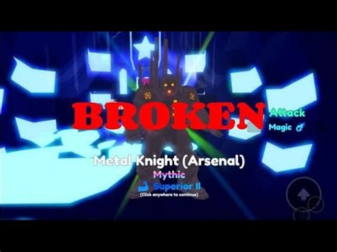 Evolving Metal Knight Broken In Anime Adventures Youtube