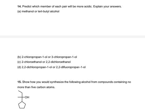 Solved 14 Predict Which Member Of Each Pair Will Be More Chegg