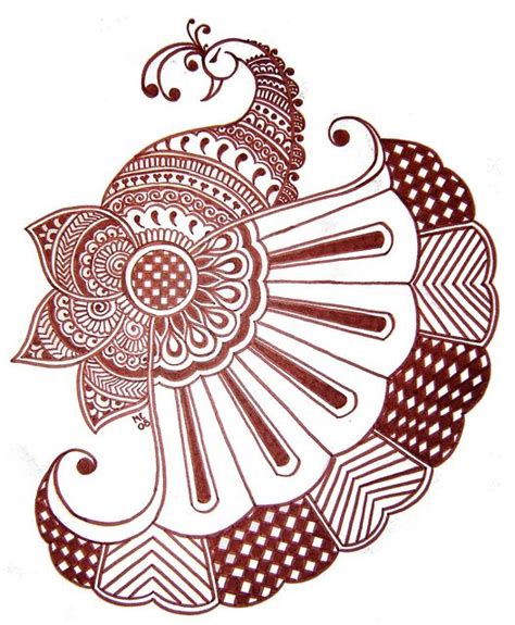 Peacock Design Mandana Henna Peacock Peacock Tattoo Peacock Art