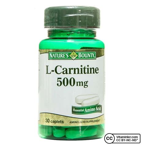 Nature S Bounty L Carnitine Mg Tablet Vitaminler