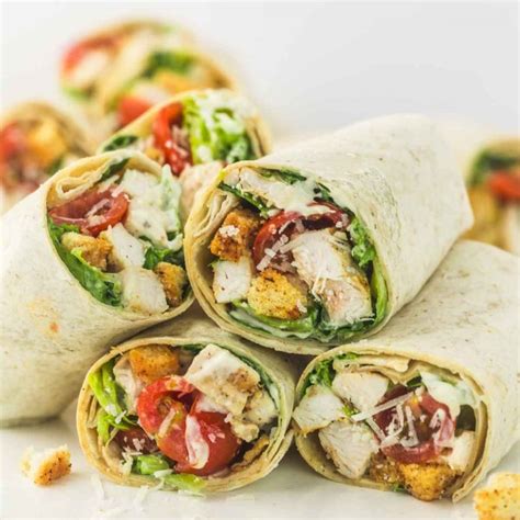 Chicken Caesar Wrap Recipe - Little Sunny Kitchen