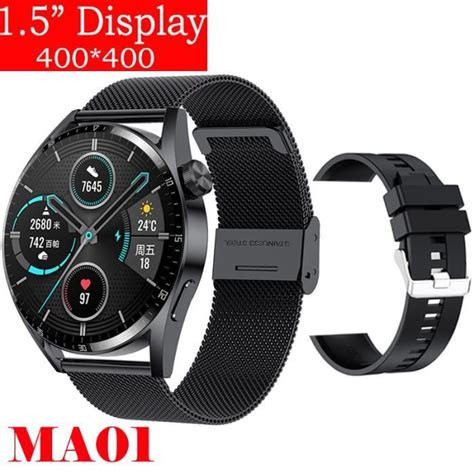 Rumocovo Montre Connect E Gt Pour Android Smartwatch Sd Bl Me Bl