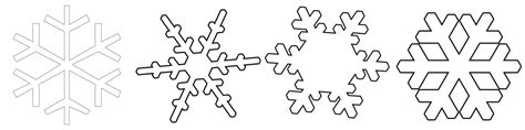 Easy Printable Snowflake Template