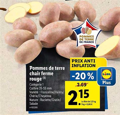 Promo Pommes De Terre Chair Ferme Rouge Chez Lidl Icatalogue Fr