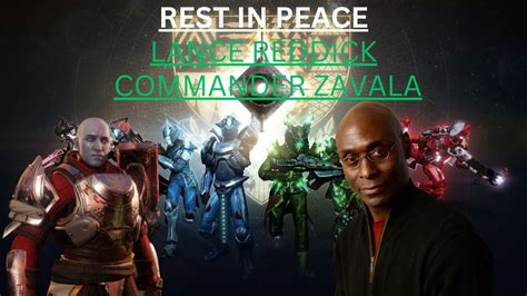 Rest In Peace Lance Reddick A K A Commander Zavala Youtube