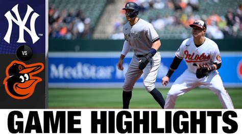 Yankees Vs Orioles Game Highlights 4 17 22 MLB Highlights YouTube