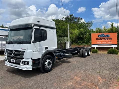 M Benz Atego 2430 6x2 2015 Teto Alto Automático Completo Mercadolivre