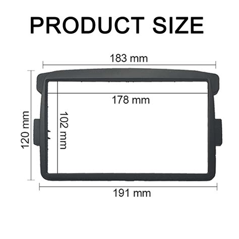 Double Din Fascia For Renault Duster Symbol Captur Grandado