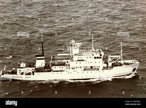 Aerial Starboard Side View Of The Russian Akademik Shuleykin Class