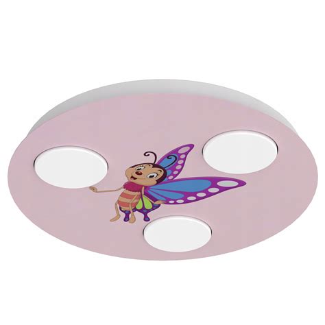 Dzieci Ca Lampa Sufitowa Dla Dziewczynki Plafon Led Motyl