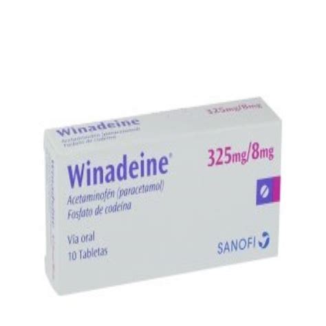 Winadeine 325 8 Mg 10 Tabletas Tu Droguería en Línea