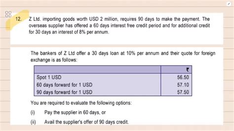 Ca Final Sfm Revision May Nov Forex Tyk Q In English Icai