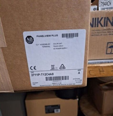2711P-T12C4A8 Film HMI PanelView Allen Bradley Plus 6 1250 Touch Color ...
