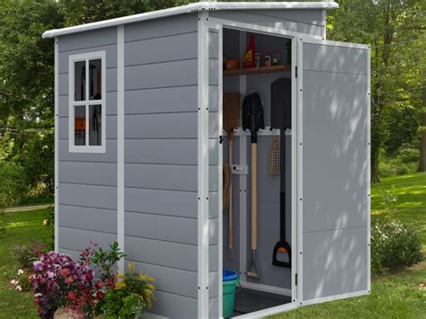 Amazon JUMMICO Outdoor Storage Shed 5 X 4 FT Resin Shed With