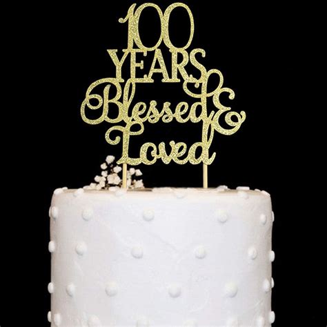 Amazon Years Blessed Loved Cake Topper For Th Birthday