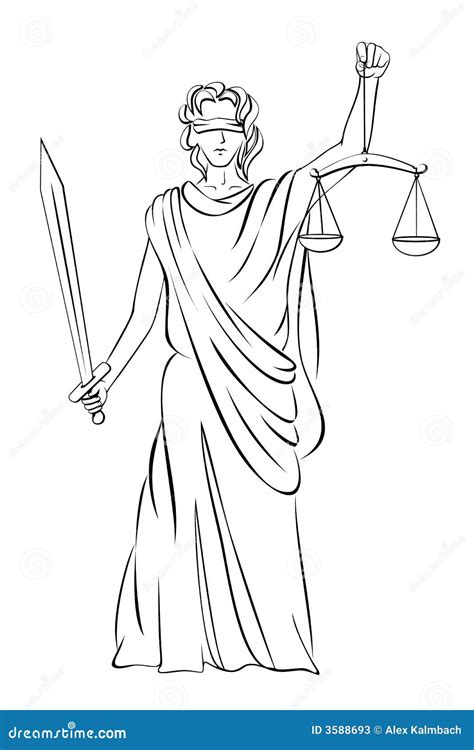 Lady Justice Stock Vector Illustration Of Lady Criminal 3588693