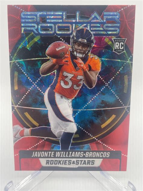 Panini Rookies Stars Stellar Sr Javonte Williams Red Scope