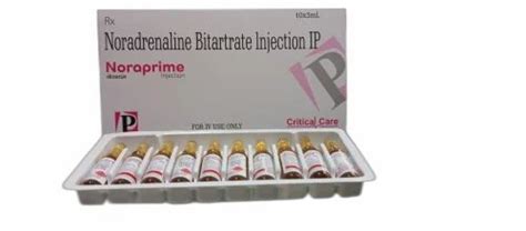 PRIMUS Liquid Noradrenaline Bitartrate 2 Mg Injection At 64 Piece In