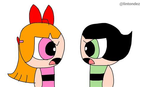 Blossom and buttercup arguing by lintondez by WannyManny on DeviantArt