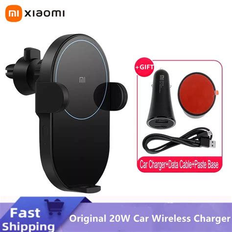 New Xiaomi Mi 20w Max Qi Wireless Car Charger Wcj02zm Auto Pinch With ...