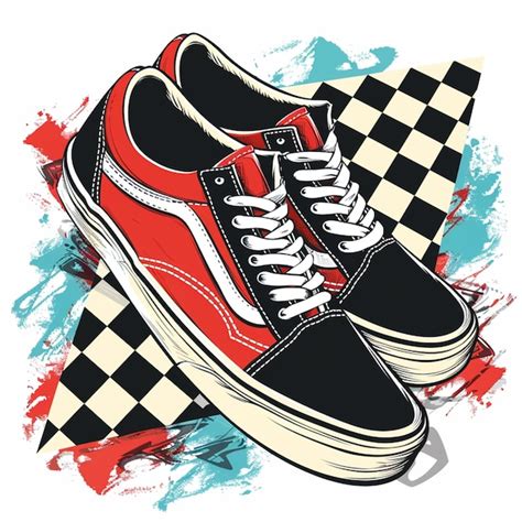 Vans shoes vector logo isolated on background | Premium AI-generated image