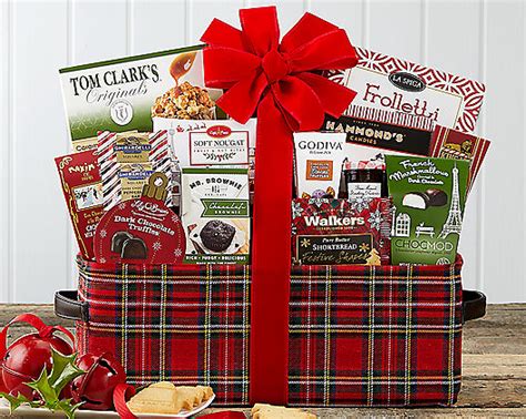 Festive Holidays Gourmet T Basket Ship To Canada At T Baskets Etc