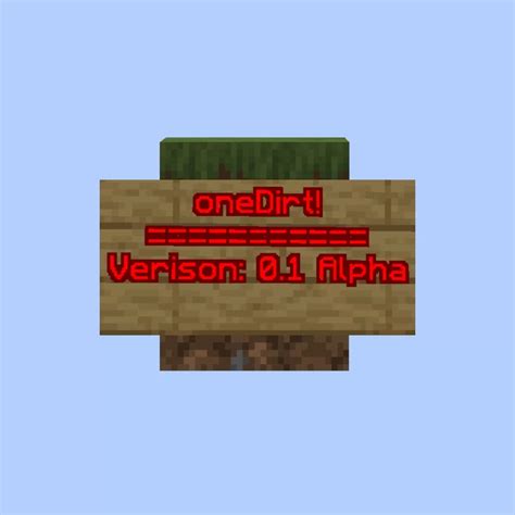 oneDirt (0.1.52 Alpha) Minecraft Map