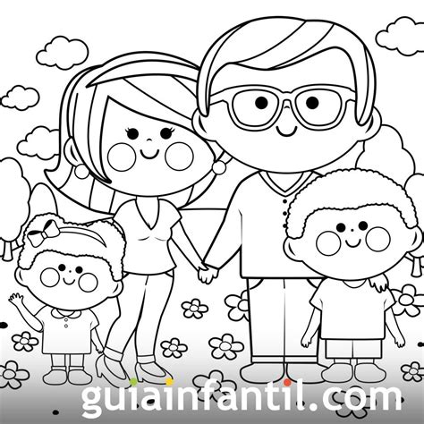 Familia Para Colorear