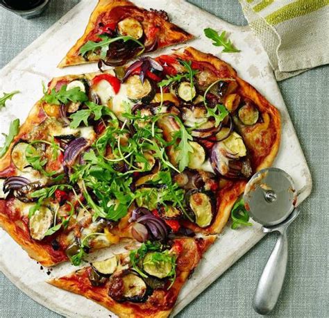 Roasted Vegetable Pizza Recipe Asda Good Living Recipe Delicious