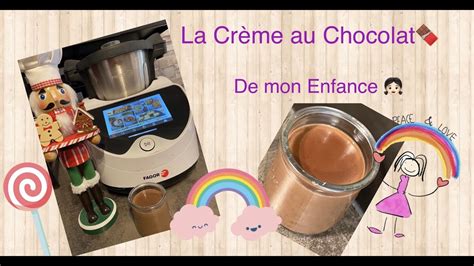 La Cr Me Au Chocolat De Mon Enfance Au Fagor Connect Youtube