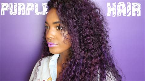 Dark Purple Curly Hair