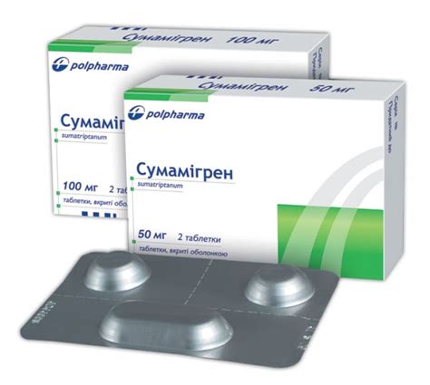 Активна речовина СУМАТРИПТАН (SUMATRIPTANUM) | Компендіум