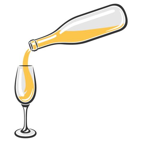 Popping Bottle Of Champagne With Cork Flying Out Vector Image