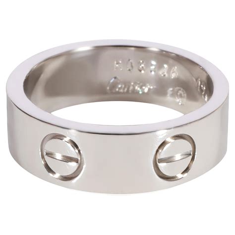 Cartier Love Ring In K White Gold At Stdibs