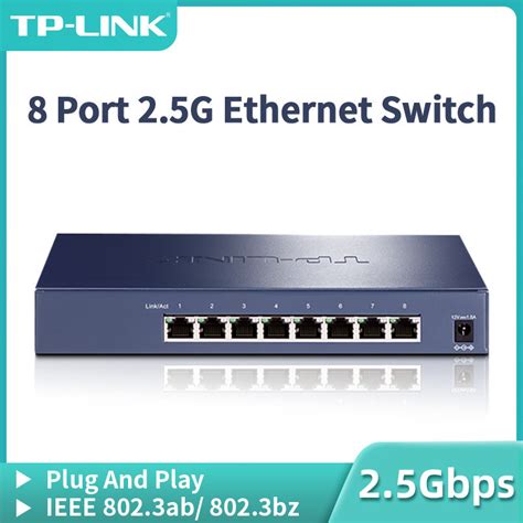 Tp Link G Ethernet Switch Port Gbase T Network Switcher Rj