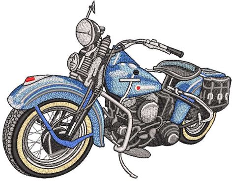 Harley Davidson Motorcycles Embroidery Designs