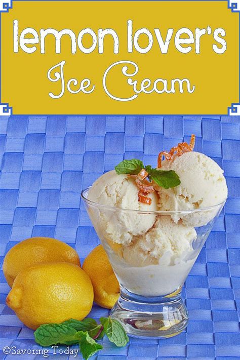 Ah May Zing Lemon Lovers Ice Cream Recipe With Candied Lemon Peel Tangy Creamy Lemony Dessert