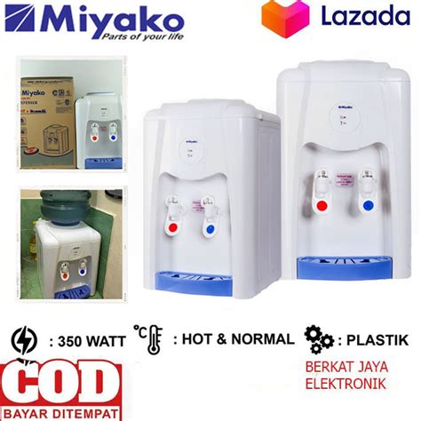 HARGA PROMO Miyako Water Dispenser Hot Normal WD 190 PH 350 Watt 100 ORIGINAL Lazada Indonesia