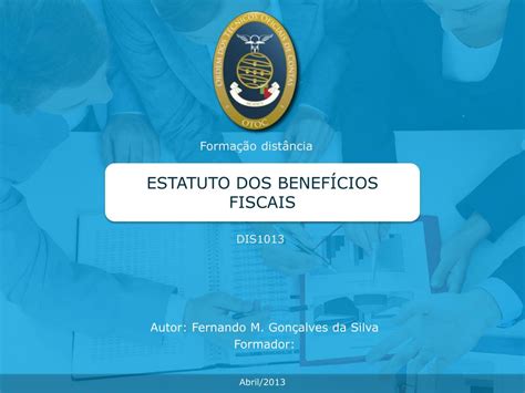 PPT ESTATUTO DOS BENEFÍCIOS FISCAIS PowerPoint Presentation free